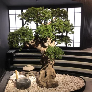 Bespoke artificial bonsai tree for luxury interiors in Saudi Arabia