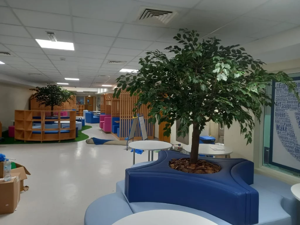 artificial plant suppliers for interiors and exteriors in Saudi Arabia.