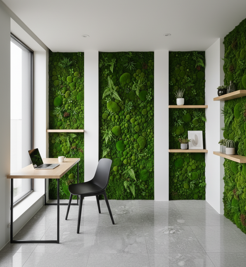 Artificial Moss Walls