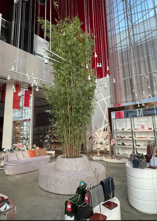 bespoke artificial bamboo for luxury retail Dubai